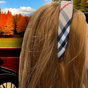 Nova check plaid design headband new